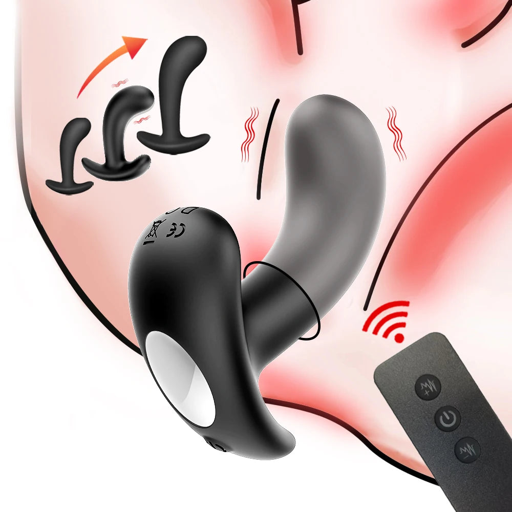 Prostate Massage Penis Fake Insert G Spot Unisex Toy for Man Women Silicone Anal Butt Plug Wearable Stimulation Ball Dildo 18+