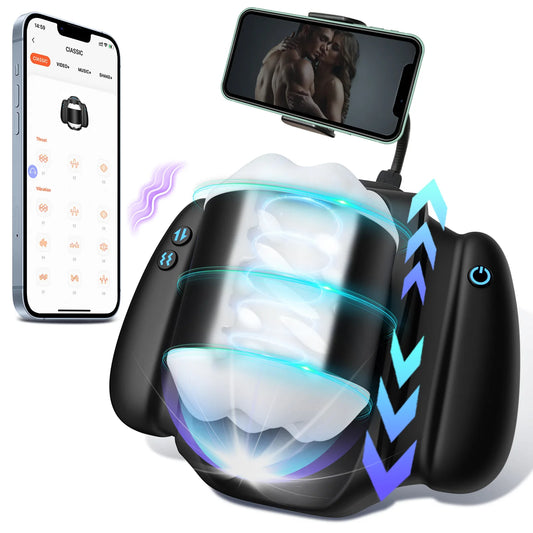 Automatic Sex Machine for Men Telescopic Male Masturbator Cup Vaginal Penetration Pocket Pussy Adult Pleasure Toy