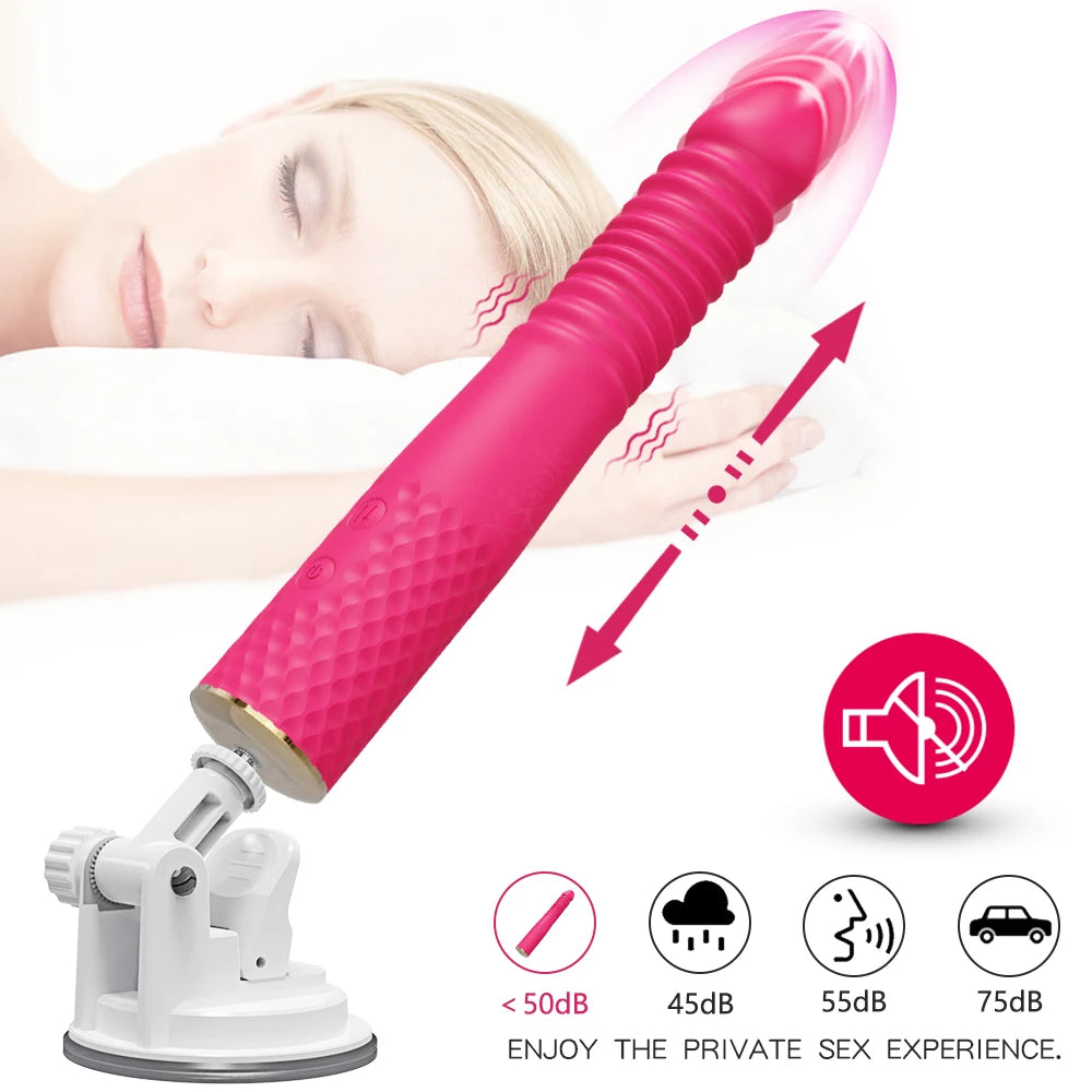 Sex Machine Telescopic Dildo Vibrator Automatic Up Down Massager G Spot Thrusting Retractable Vaginal Toy Female Masturbation