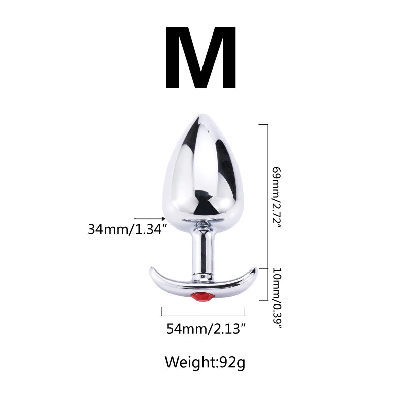 Anal Beads Metal Butt Plug Detachable Anus Dilator Prostate Massage G-spot Stimulation Outdoor Wear Adult Masturbaror Sex Toys