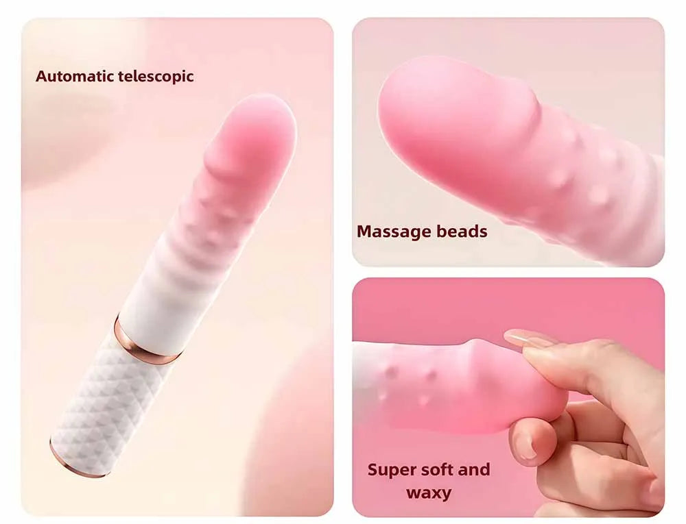 Automatic Telescopic Thrusting Realistic Dildo Vibrator for Women Sex Machine G Spot Clitoral Anal Stimulation Sex Toys Adult 18