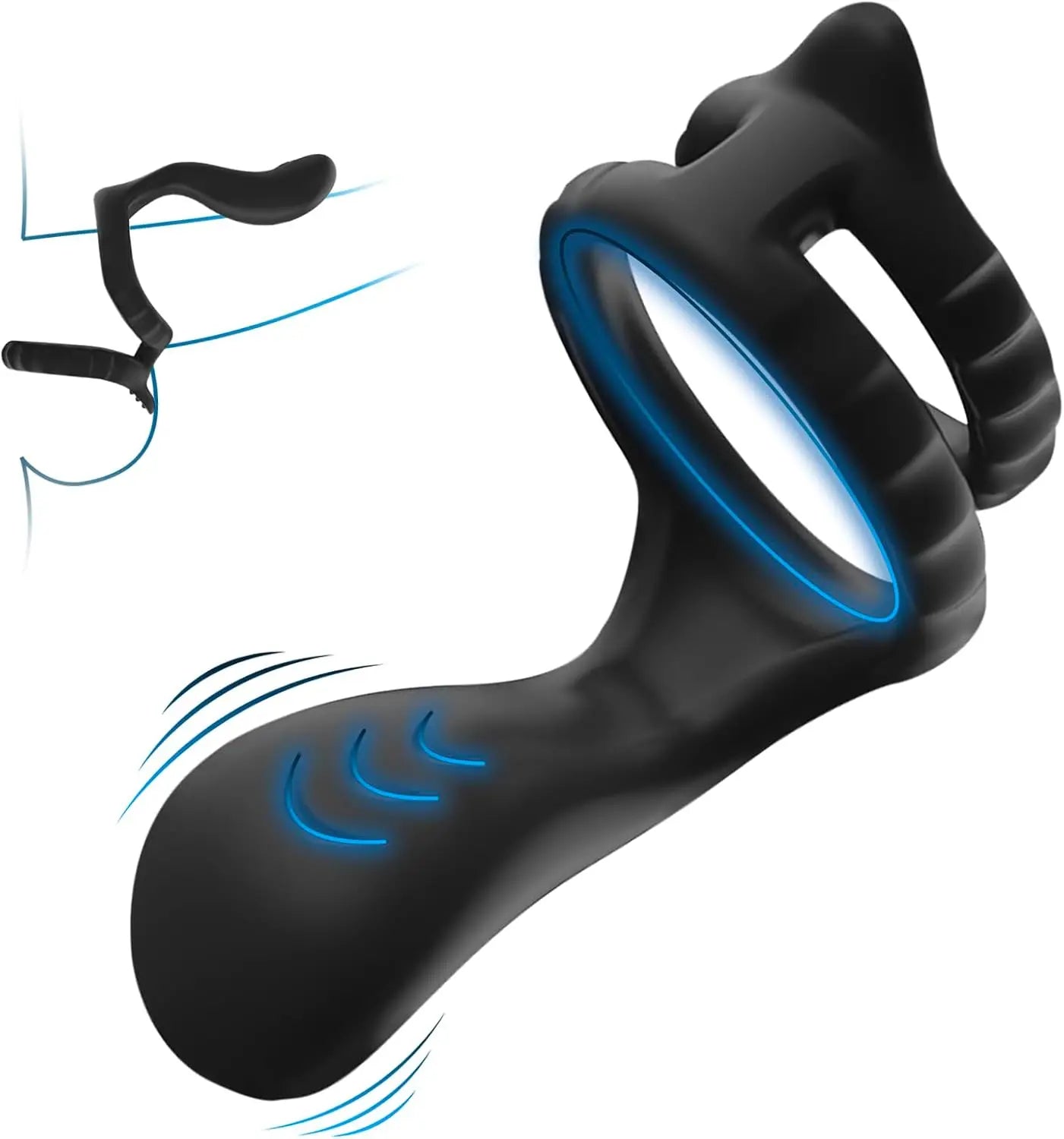 Penis Ring  Anal Vibrator Semen Lock Ring Delay Ejaculation High Elasticity Time Lasting Sex Toys for Men Couples Adult Products