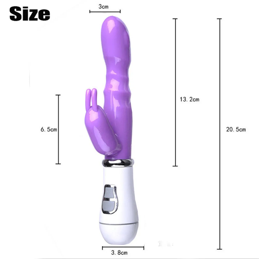 Erotii Powerful Double Head Rabbit Vibrator & Clitoris Stimulator