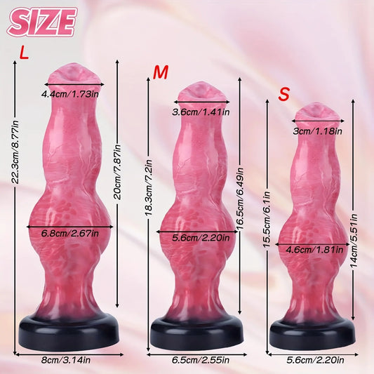 Fantasy Dog Knot-Inspired Silicone Dildo