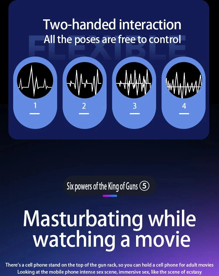 Dual Handles Leten King Sex Machine Electric Thrusting Male Masturbator Orgasm Adult Toys Penis Stimulator