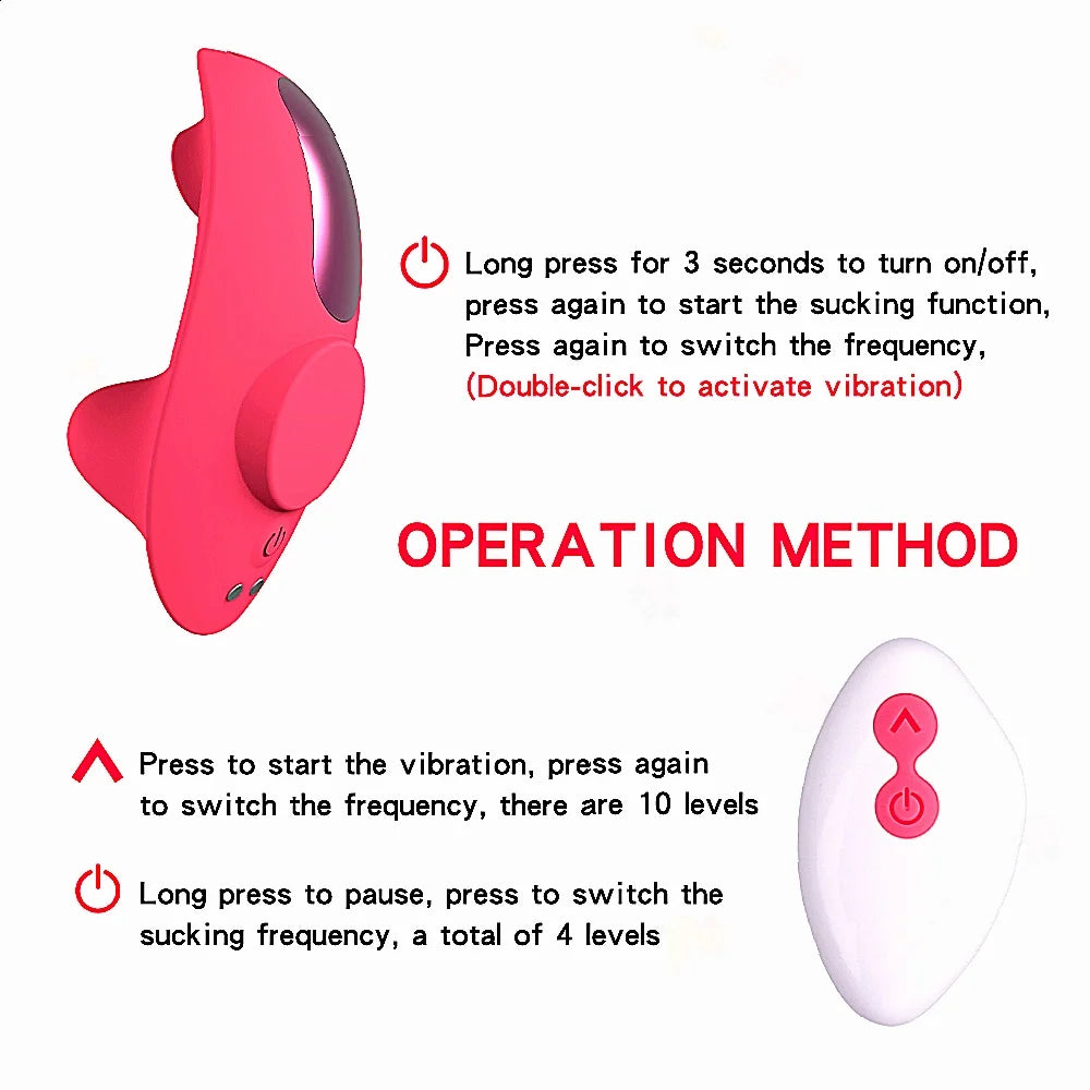 Clitoris Sucker Integrates With Vibrating Panties For Remote Control Stimulation As Adult Sex Toys Designed For Womens Pleasure