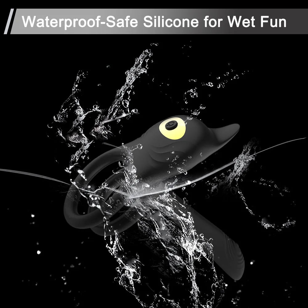 Male Penis Rings for Delay and Ejaculation Control Unisex Vibrating Penis Masturbator Cock Rings Adult Product Sex Toys for Men