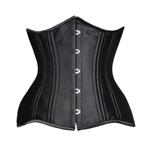 Women's Waist Trainer Corsets Underbust Heavy Duty 26 Steel Boned Underbust Gothic Hourglass Silhouette Corset
