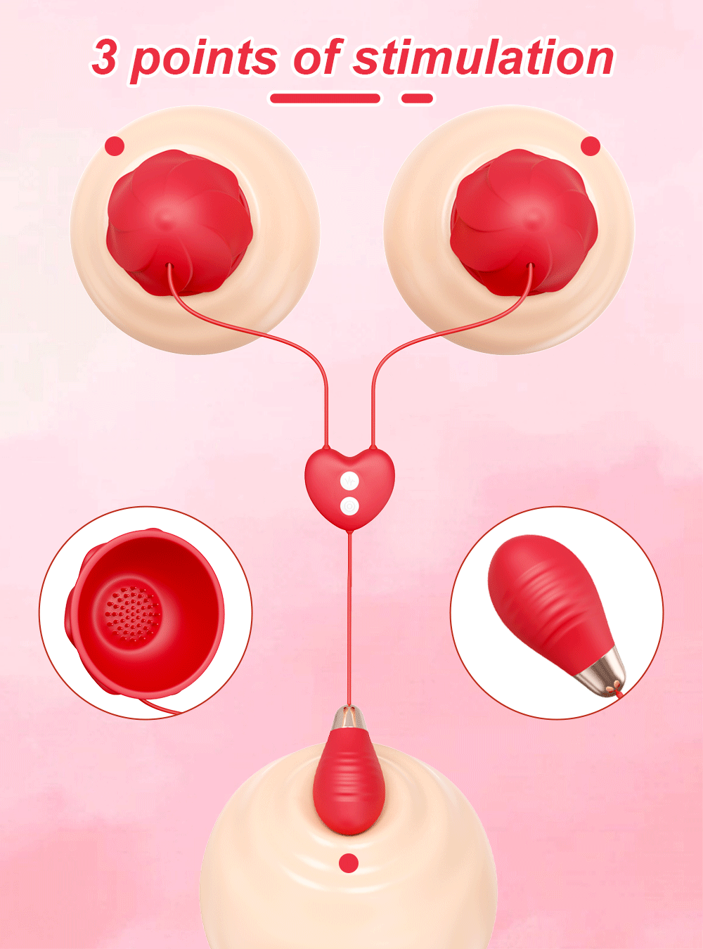 Remote Control Nipple Toys Vibrator Adult Sex Toys for Women Female Wearable Adjustable Nipple Massage Sex Toys Adult Products