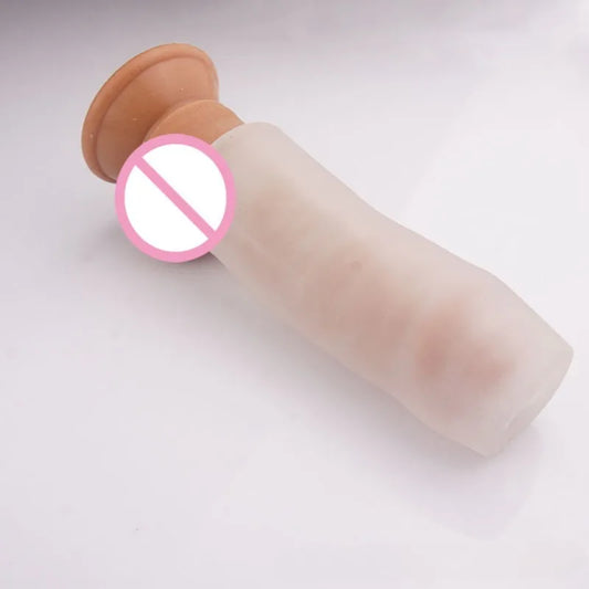 Pump Enlarger Device Vacuum Cylinde Masturbation Soft Stick Hollow Penis Sleeve Penise Pump Hand Pull Parts Penis Trainer