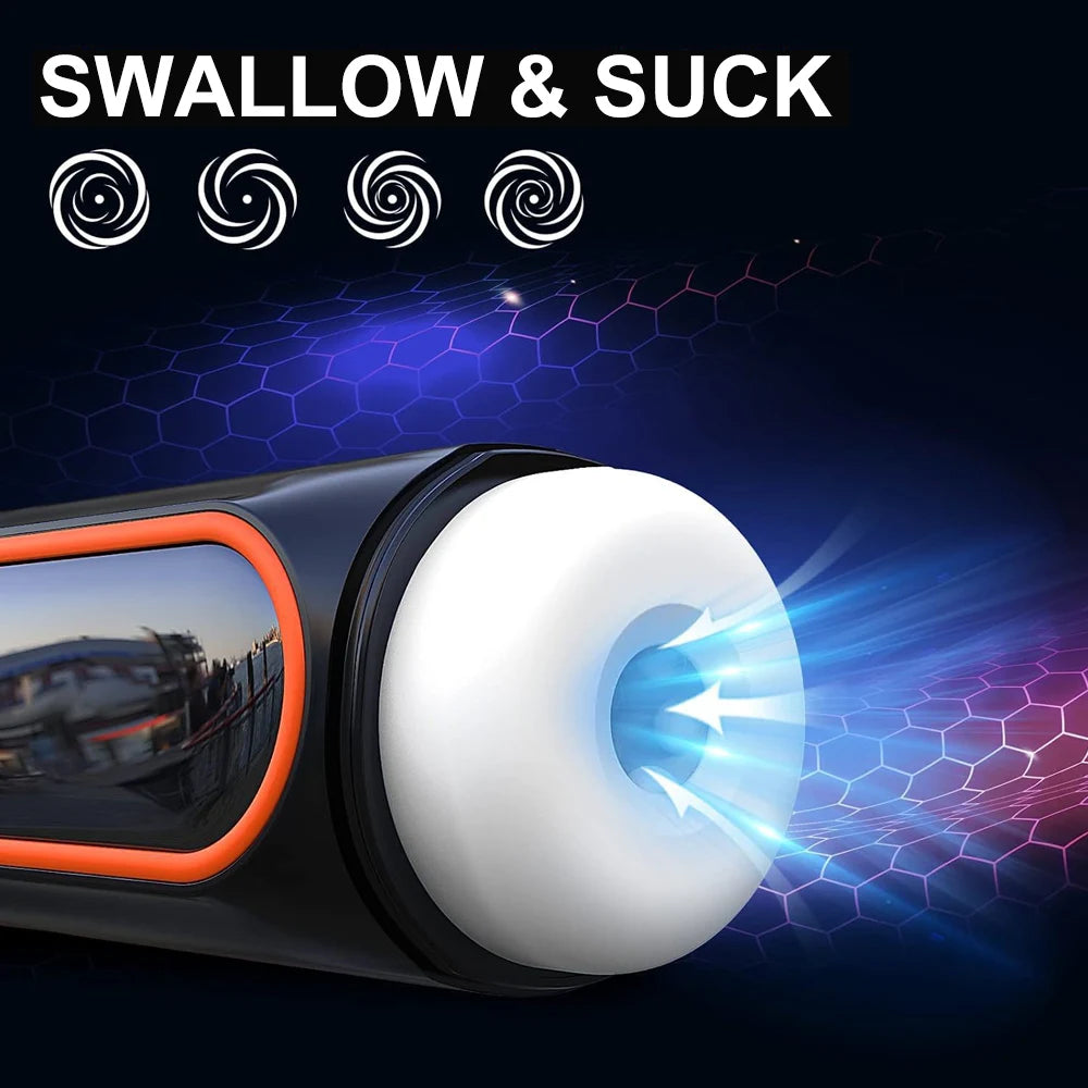 Male Masturbation Cup Blowjob Sex Machine For Men Dick Stroker with Thrusting Vibrating Sucking Modes Sexual Pleasure Tools