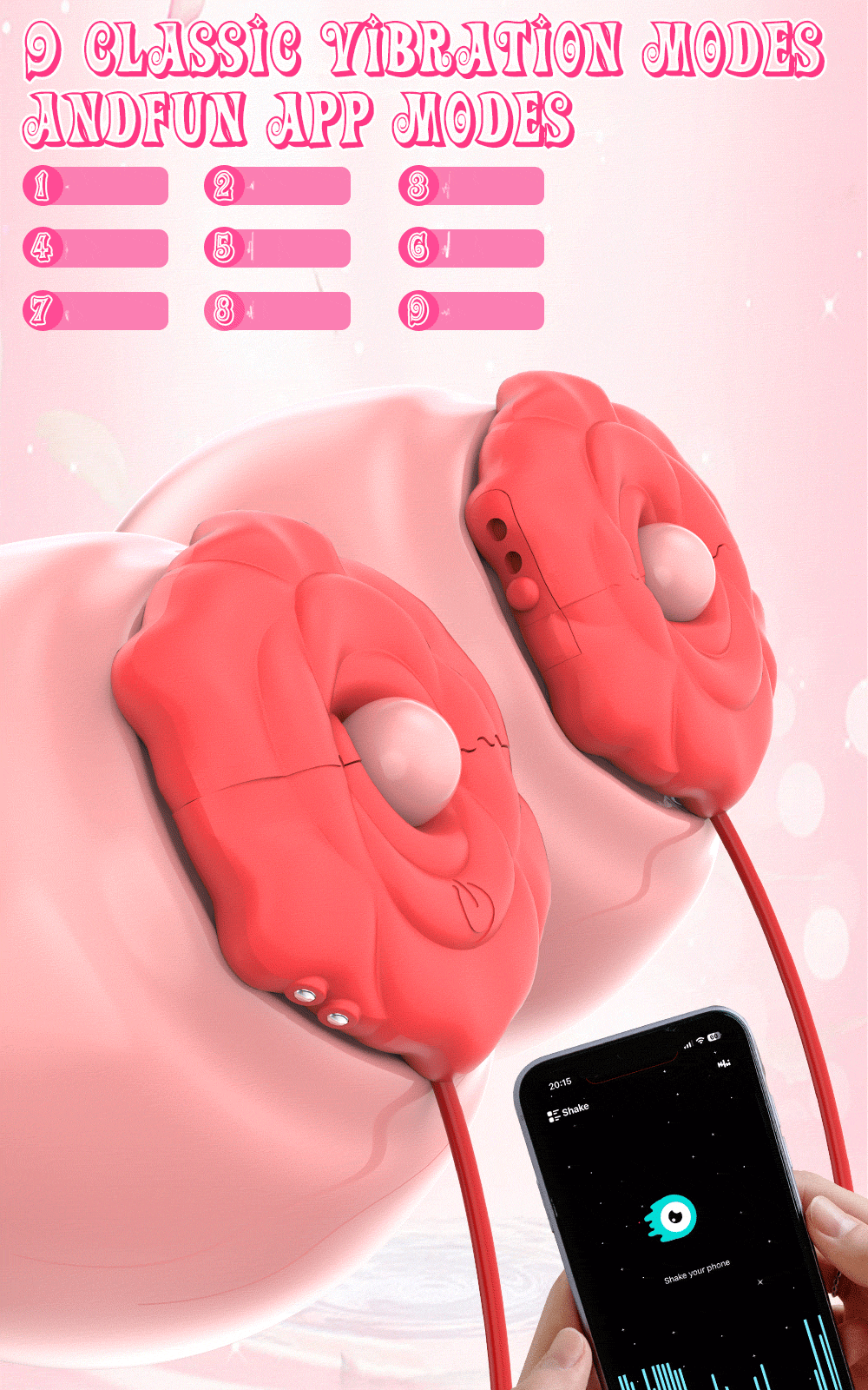 Remote Control Nipple Toys Vibrator Adult Sex Toys for Women Female Wearable Adjustable Nipple Massage Sex Toys Adult Products