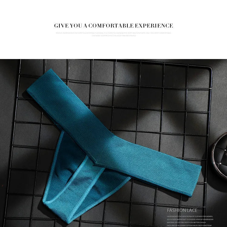 lingerie sexy underwear Unisex Seamless Sports Fitness Letters tanga hombre Deep V Wide Waist Low Waist Seamless Briefs Thong