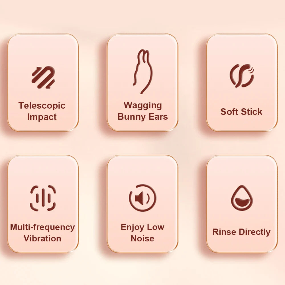 Erotii Thrusting Vibration Rabbit Clitoral Vibrator
