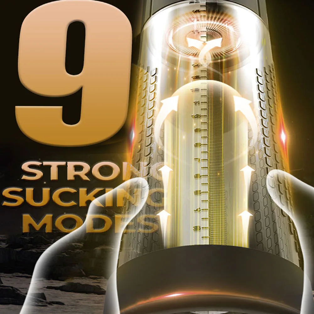 Electric Penis Pump Adult Male Sex Toys Dick Enlarger With 9 Suction Intensities Male Masturbators With Penis Enlargement Tool