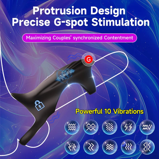 APP Controlled Penis Ring Vibrator Sex Toys for Men 10 Vibration Cock Sleeve G Spot Vibrator Couples Adult Toys Games 18+