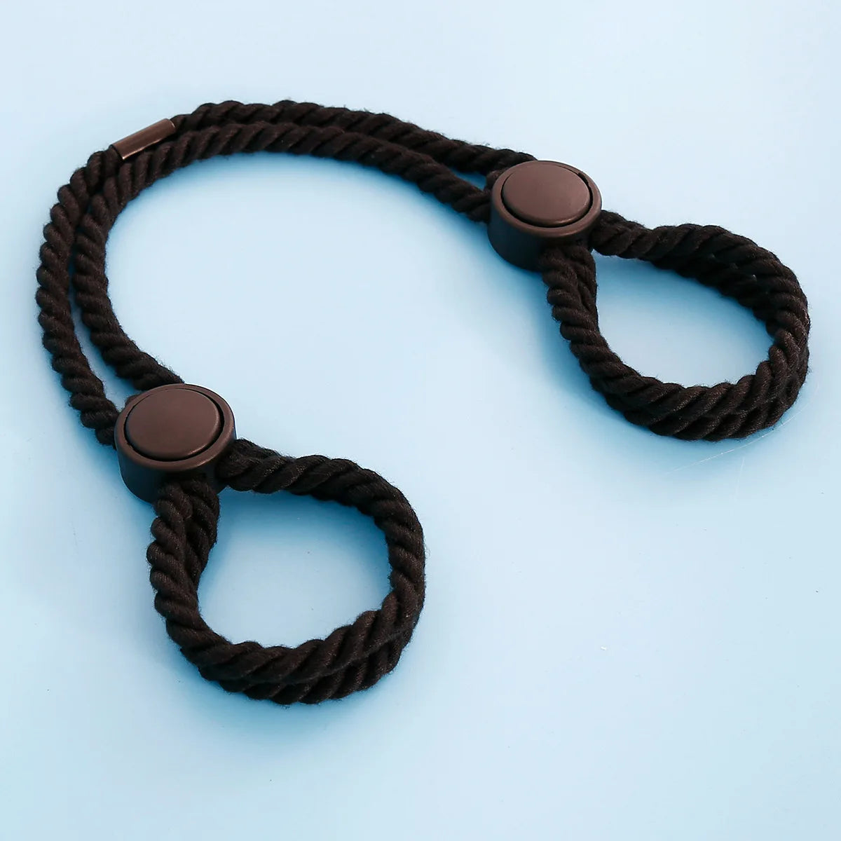 BDSM Adjustable Rope Handcuffs - Fetish Restraints Hand Shackles, Exotic Bondage Cuffs, Adult SM Game for Women Couples