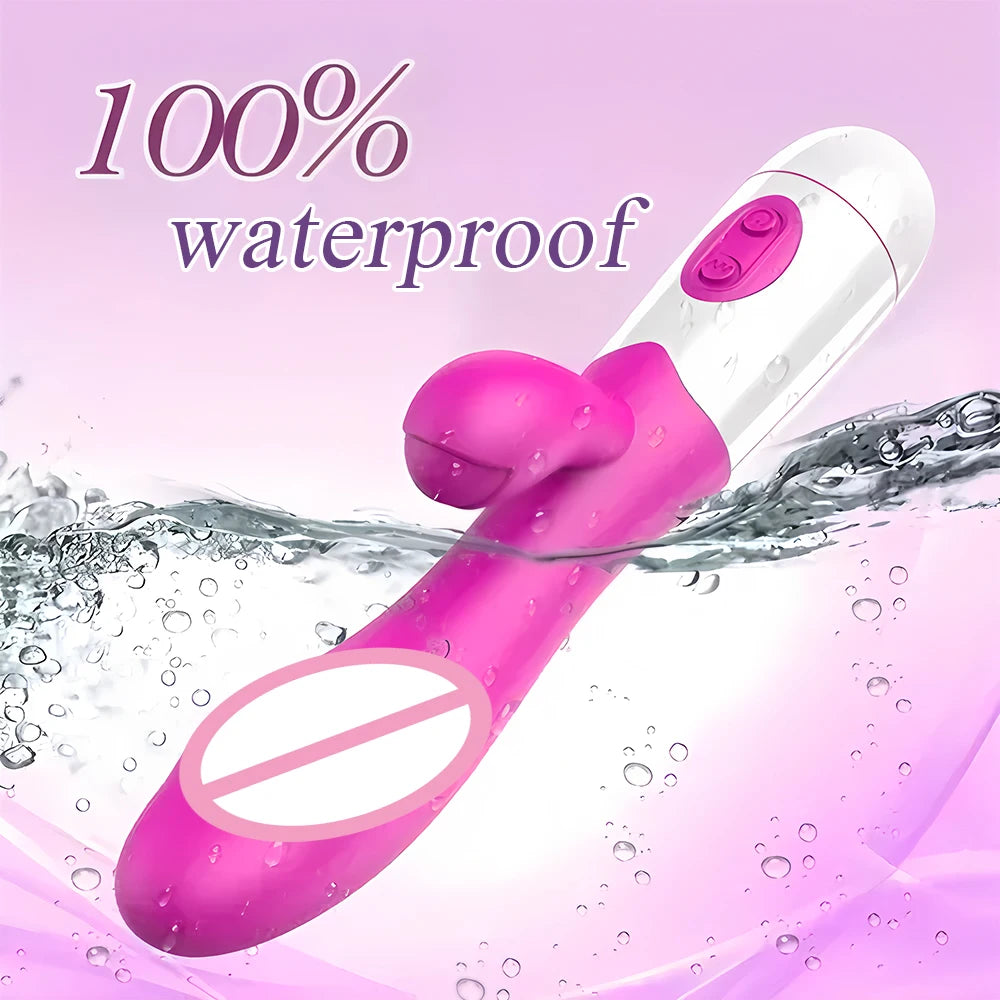 Powerful Rabbit Vibrator Dildo Dual Vibration G Spot Clitoris Stimulation Masturbators Vaginal Massager Adult For Women Sex Toys