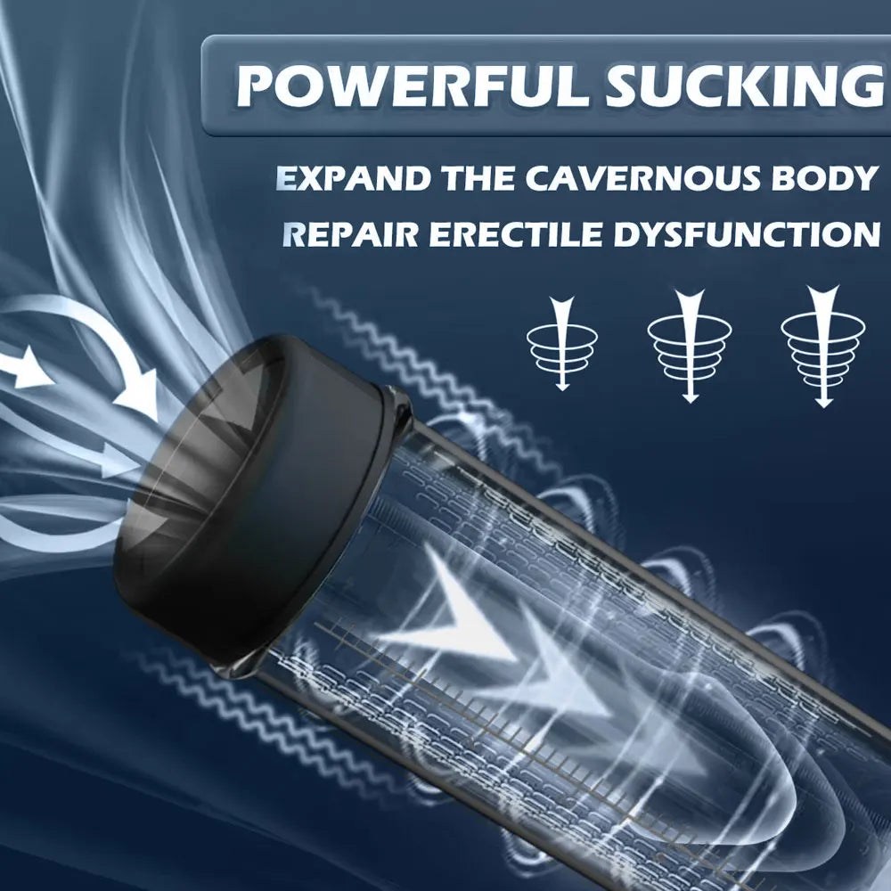 Electric Penis Pump Penis Enlarger Vacuum Pump Sex Toys IPX7 Waterproof  Penile Bigger Trainer Masturbator Penis Enlargement