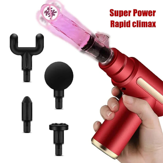 Portable Mini Pumping Gun Sex Machines Dildo For Woman Automatic Vibrator Female Masturbator Enhance Pleasure Sex Toys Adult