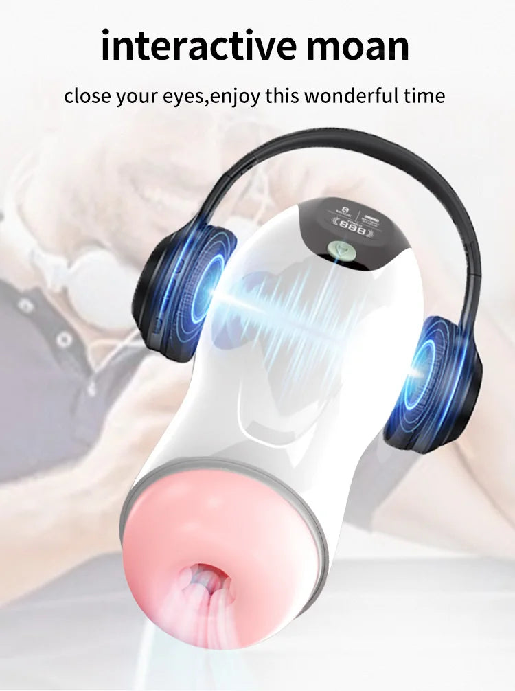 Automatic Male Masturbator Cup Sucking Vibration 18+ Blowjob Real Vagina Pocket Pussy Penis Oral Sex Machine Toys For Man Adults