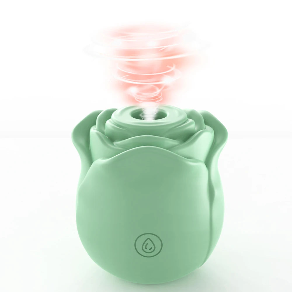 Rose Shape Vagina Sucking Vibrator Nipple Massager Clitoral Vacuum Stimulator Vibrating Female Masturbator Sex Toys for Adults