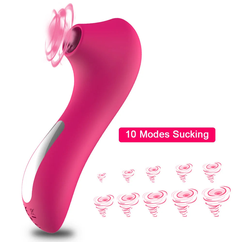 Powerful Sucker Clitoris Sucking Vibrator Female Clit Nipple Oral Vacuum Stimulator Massager Sex Toys Adults Goods for Women