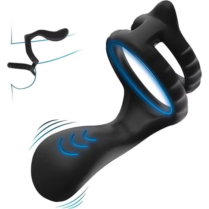 Penis Ring  Anal Vibrator Semen Lock Ring Delay Ejaculation High Elasticity Time Lasting Sex Toys for Men Couples Adult Products