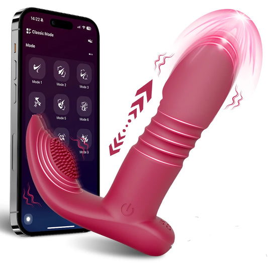 Sex Toy APP Telescopic Vibrator for Women Clitoris Stimulator Wearable G-Spot Dildo Vagina Massager Female Toy Adult Products