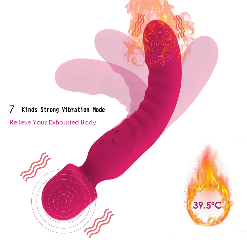 Powerful Vibrator Dildos Wand for Women Clitoris Stimulator G Spot Vibrator for Women Vagina Massager Adult Sex Toys for Woman