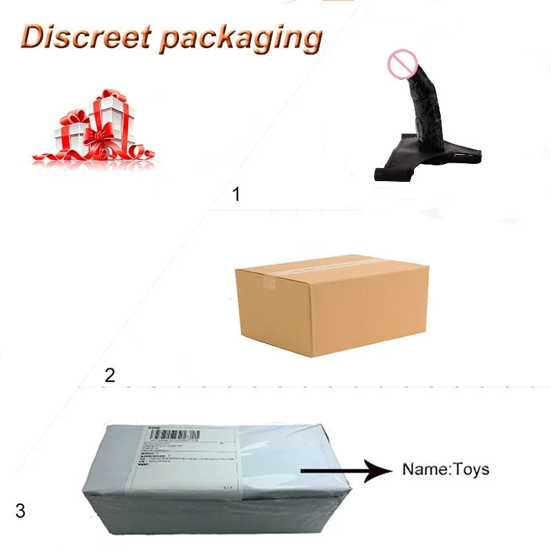 Men Strap on Dildo Underwear Wearable Hollow Penis Extended Sleeve Strap Dildo Pants Belt for Men Sex Toy for Women Gay Dildos