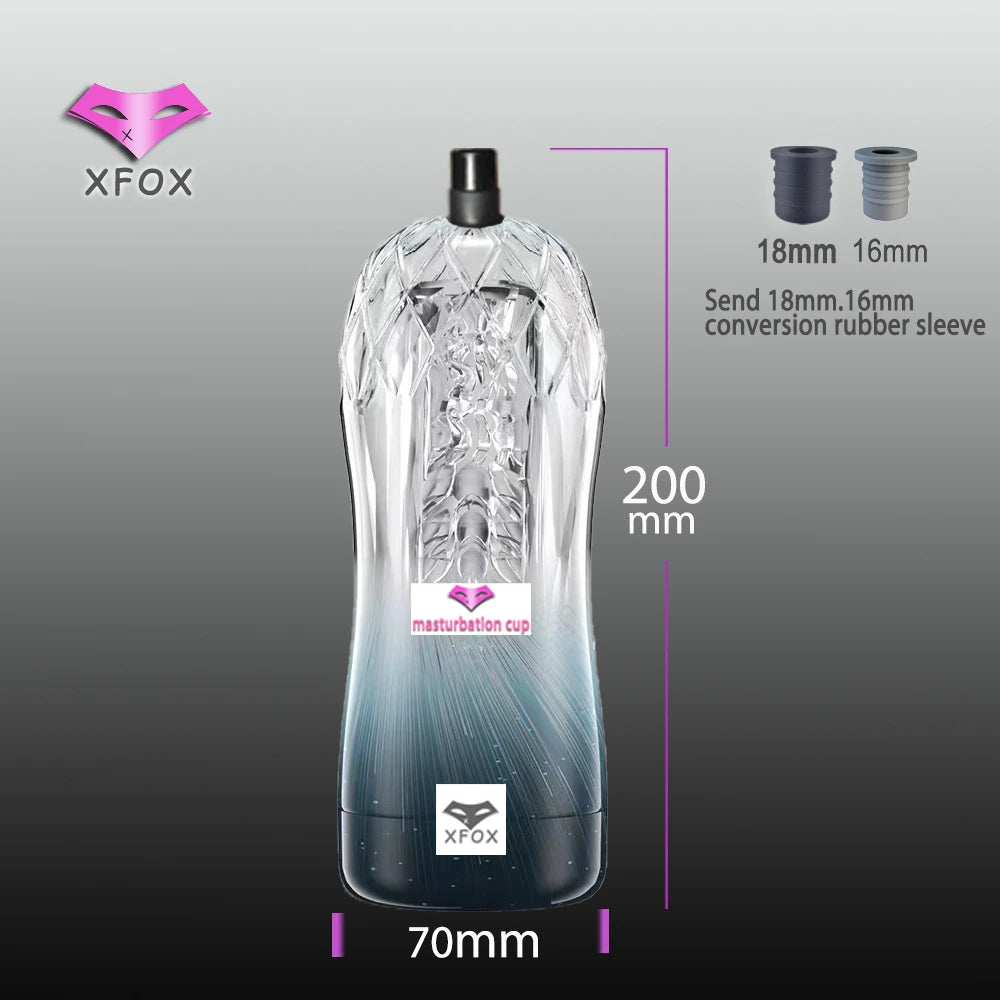 Massage Gun Male Masturbator Cup Sex Toys Vagina Adult Endurance Exercise Electric Telescopic vibration Mastubators Cup for Men