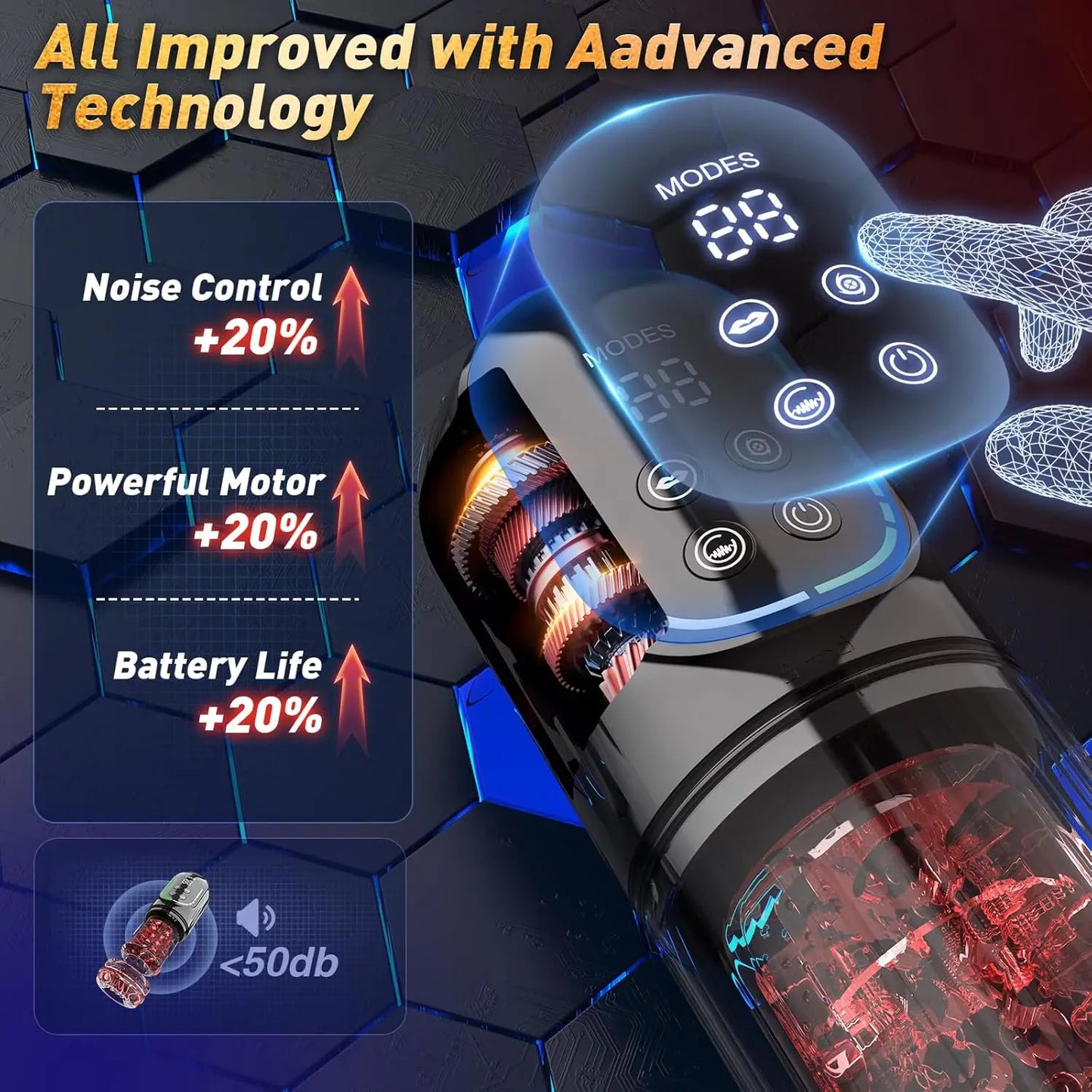 LCD Penis Pump Pocket Pussy Male Masturbator Vacuum Pump Thrusting Rotating Vibrating Sucking 3D Stroker Sex Toys for Man