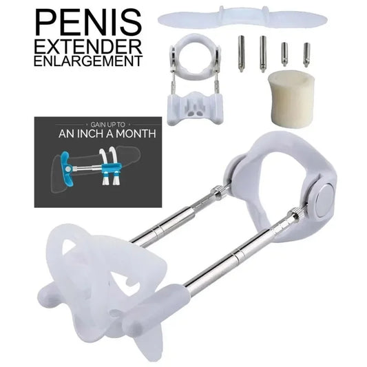 Penis Enlargement Stretch Clamp Extender - Stretching Exerciser & Growth Traction Device, Men’s Sex Toy Tool