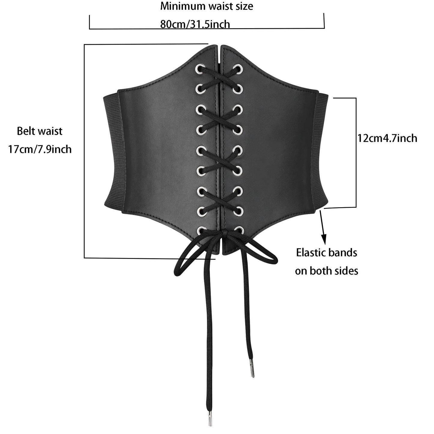 Corset Belt Bandage Super Wide Pu Leather Girdle Slimming Body Women Elastic High Waist Belts Versatile for Daily Bustier Corset