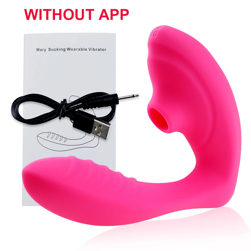 APP Controlled Vagina Sucking Vibrator 10 Speeds Vibrating Sucker Oral Sex Suction Clitoris Stimulator Erotic Sex Toys for Wome