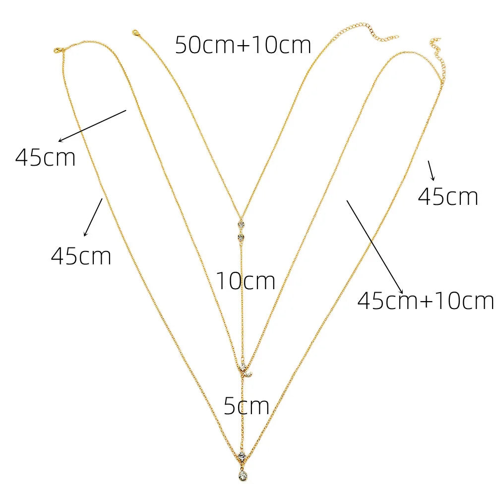 Sexy Lingerie Women Body Chain Simple Metal Scallop Pendant Transparent Waist Chain For Women Festival Outfit Jewelry