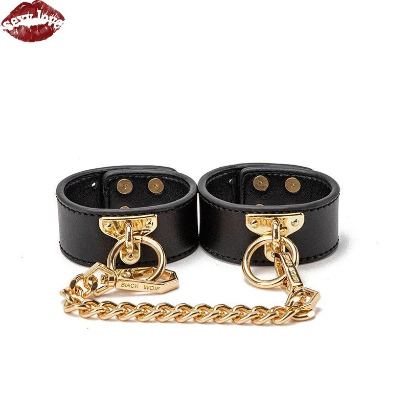 BDSM Adult Hip-hop Sex Toy with Mouth Plug Collar  Neck Cover Solid Silicone Mouth Ball Buckle Set Full of Suffocating Feeling