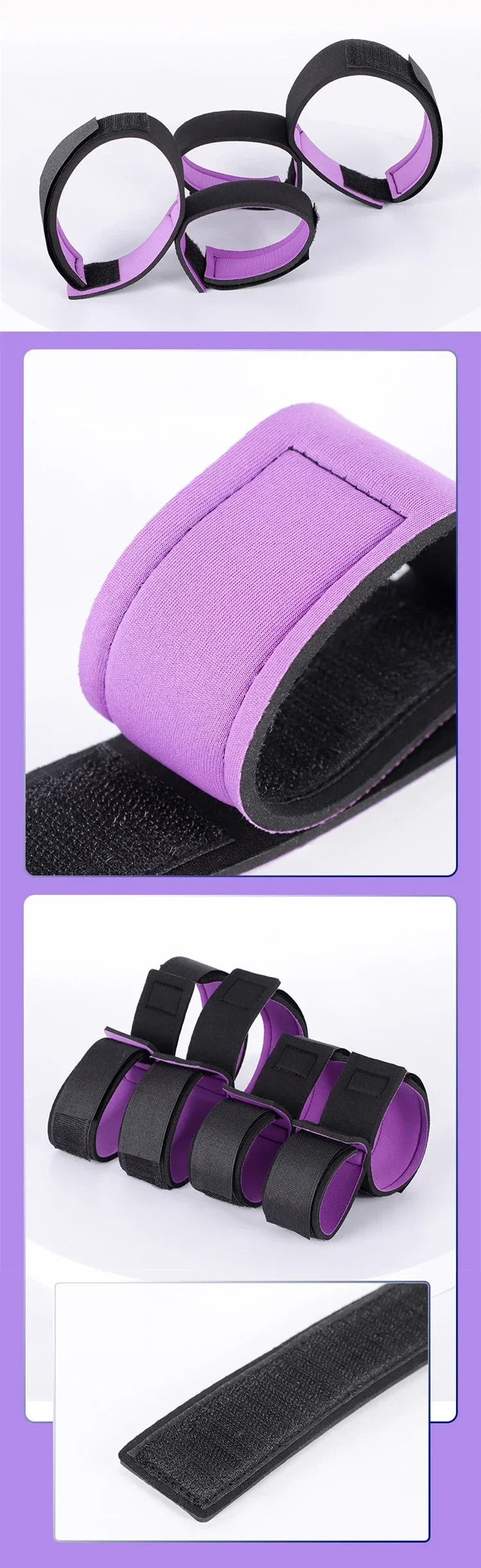 BDSM Bondage Set Adult Games Ankle Cuffs Sex Toys for Women Couples Slave in Bed SM Soft Strap Handcuffs Sex Shop