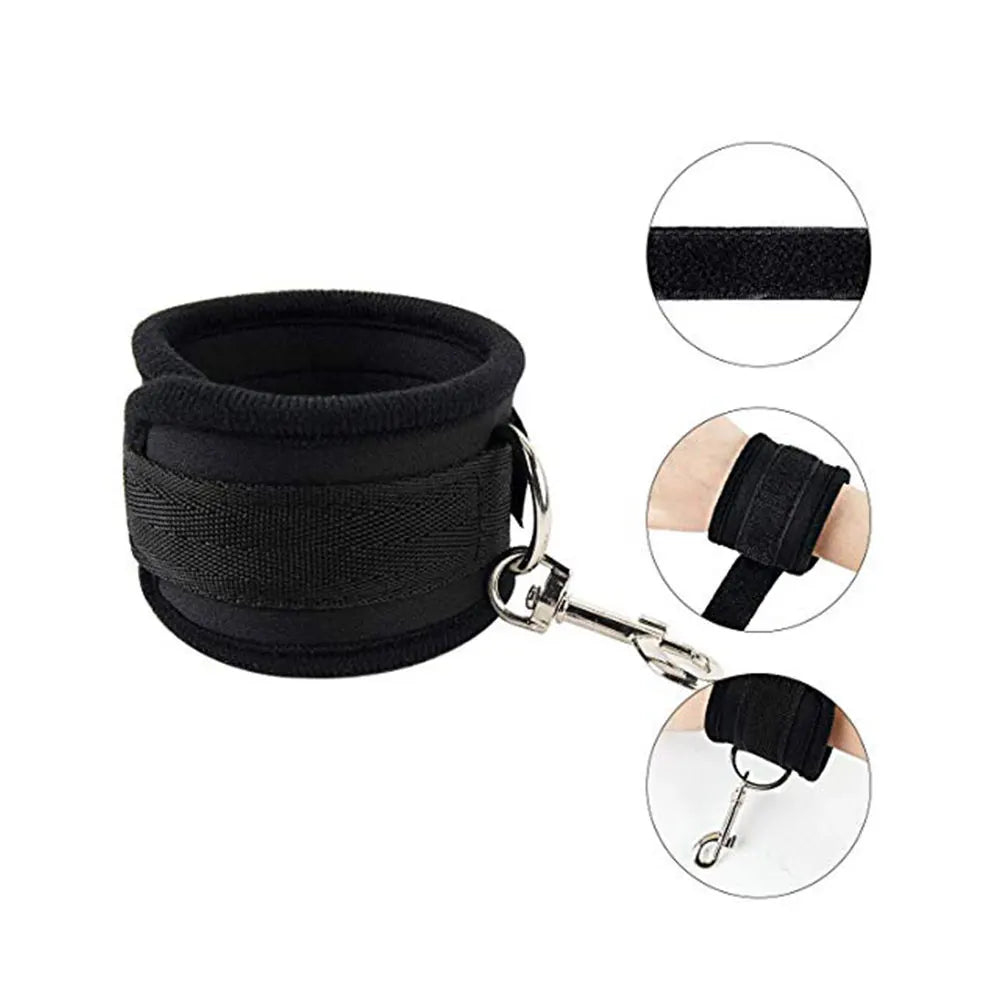 BDSM Bed Bondage Gear Adult Games Erotic Sex Toys For Women Couples Open Leg Handcuffs Ankle Cuffs Toys Restraints Accessories