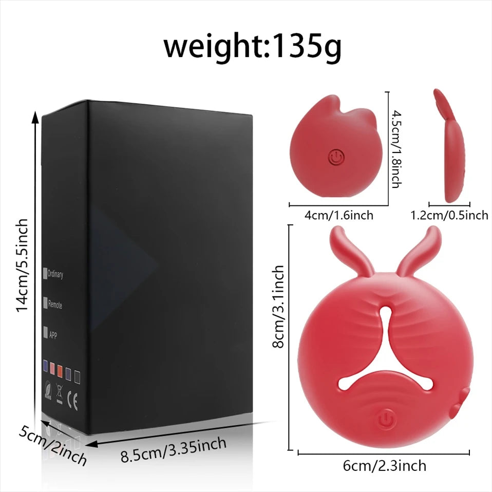 Sex Nipple Clamps APP Control Vibrator Teppellclamps Waterproof Magnetic Rechargeable Erotic Gadgets Accessories Women Sexy Tоy