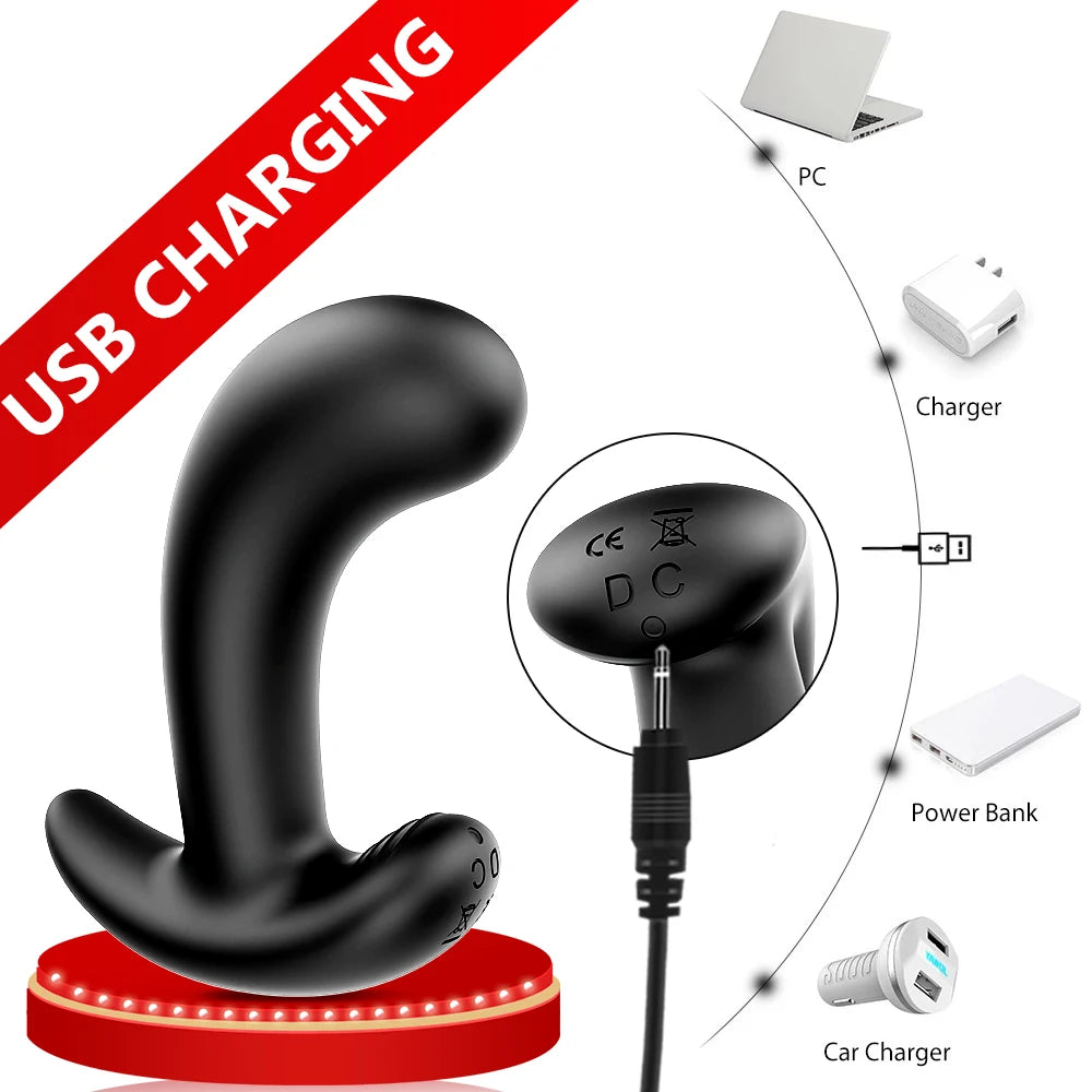 Prostate Massage Penis Fake Insert G Spot Unisex Toy for Man Women Silicone Anal Butt Plug Wearable Stimulation Ball Dildo 18+