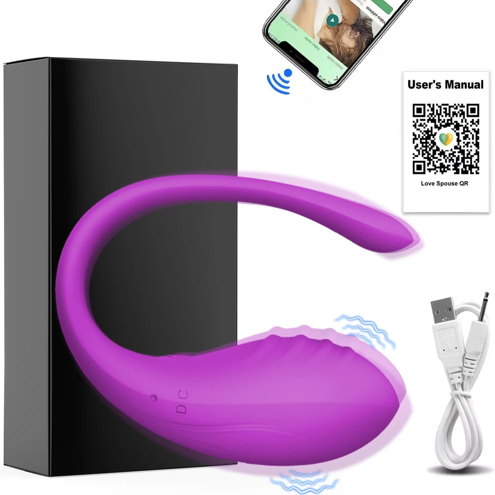 APP Controlled Vaginal Vibrators G Spot 9 Speed Anal Vibrating Egg Massager Wearable Stimulator Adult Sex Toys for Women Couples
