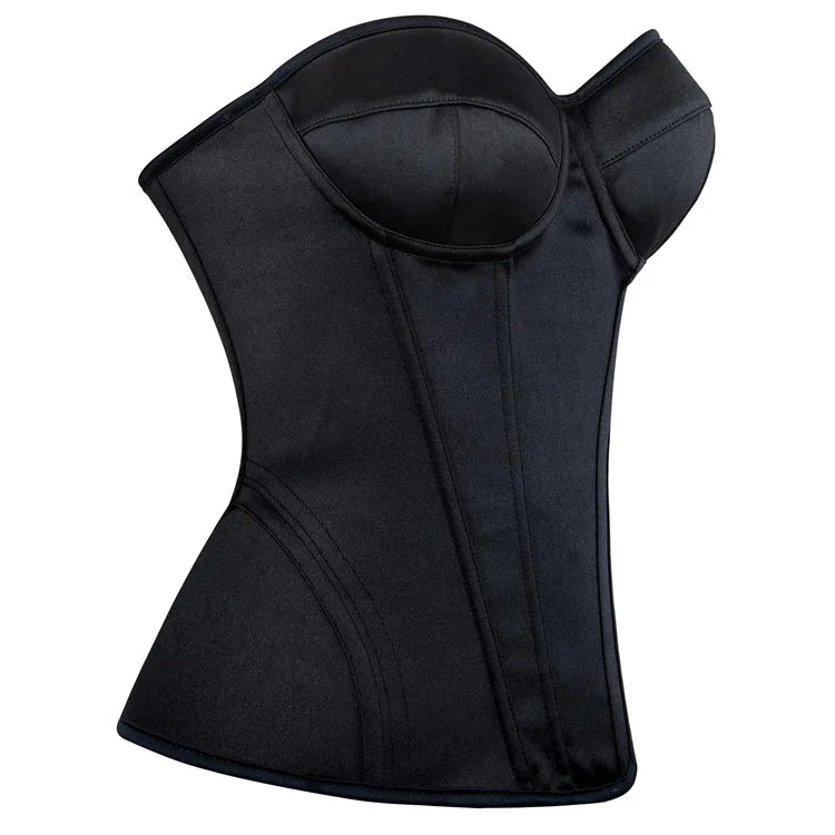Corsets Bustiers for Women Overbust Corset With Cup Corselet Top Sexy Bridal Costume Long Torso Hourglass Waist Korsett White