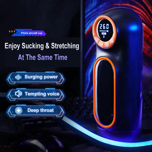 Male Masturbation Cup Blowjob Sex Machine For Men Dick Stroker with Thrusting Vibrating Sucking Modes Sexual Pleasure Tools