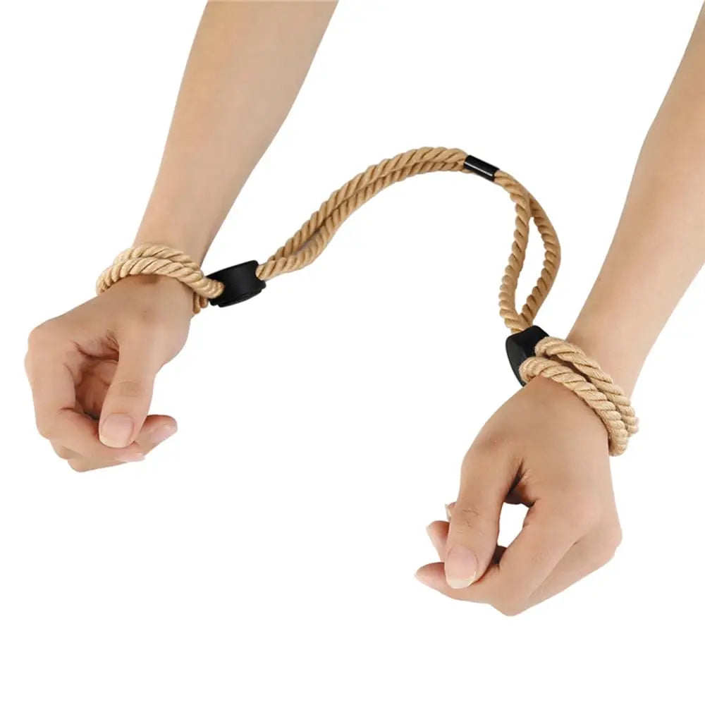 BDSM Sex Handcuff SM Hand Restraint Erotic Shackle Binds Sex Rope Slave Bondage Sexope Ankle Cuffs Backhandcuff Easy to Use Toy
