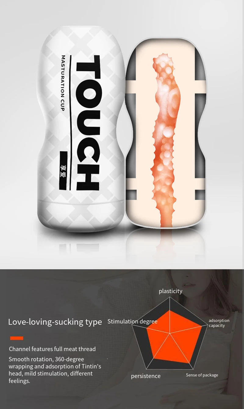 Male Masturbation Cup Soft Vagina Anal Oral Masturbator Penis Massager Dildo Glans Exercise Blowjob Sex Toys for Men Adult Goods
