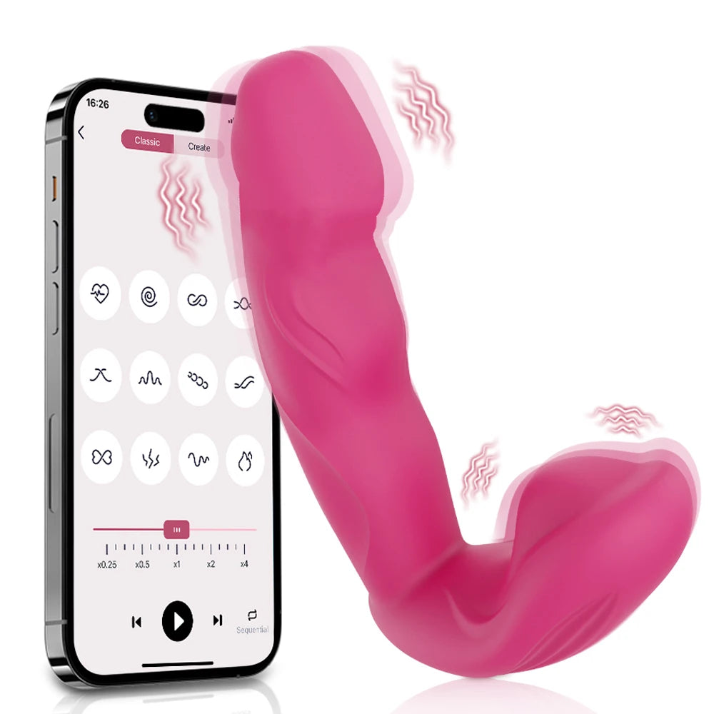 Penetration Vagina Dildo Vibrator Sexy Adult Female Masturbation Tool Vibration Wearable Vibrator Clitoris Stimulator Sex Toy 18