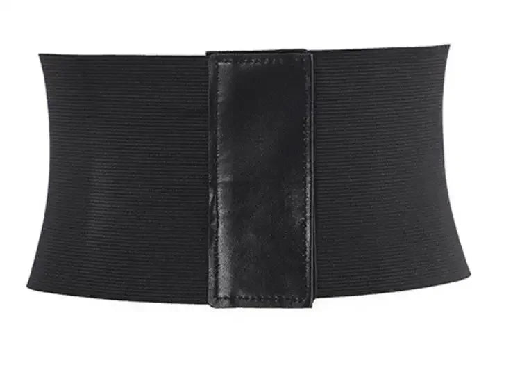 Fashion Corset Wide Belts Faux Leather Slimming Body Shaping Girdle Belt for Women Elastic Tight High Waist for Daily Wear