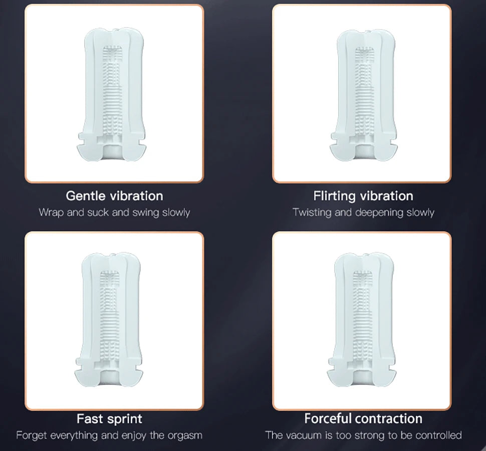 Automatic Sucking Male Masturbators Sex Machine Blowjob Toy Adult Sex Toys for Men Pocket Pussy Stroker Vibration & Suction 18+